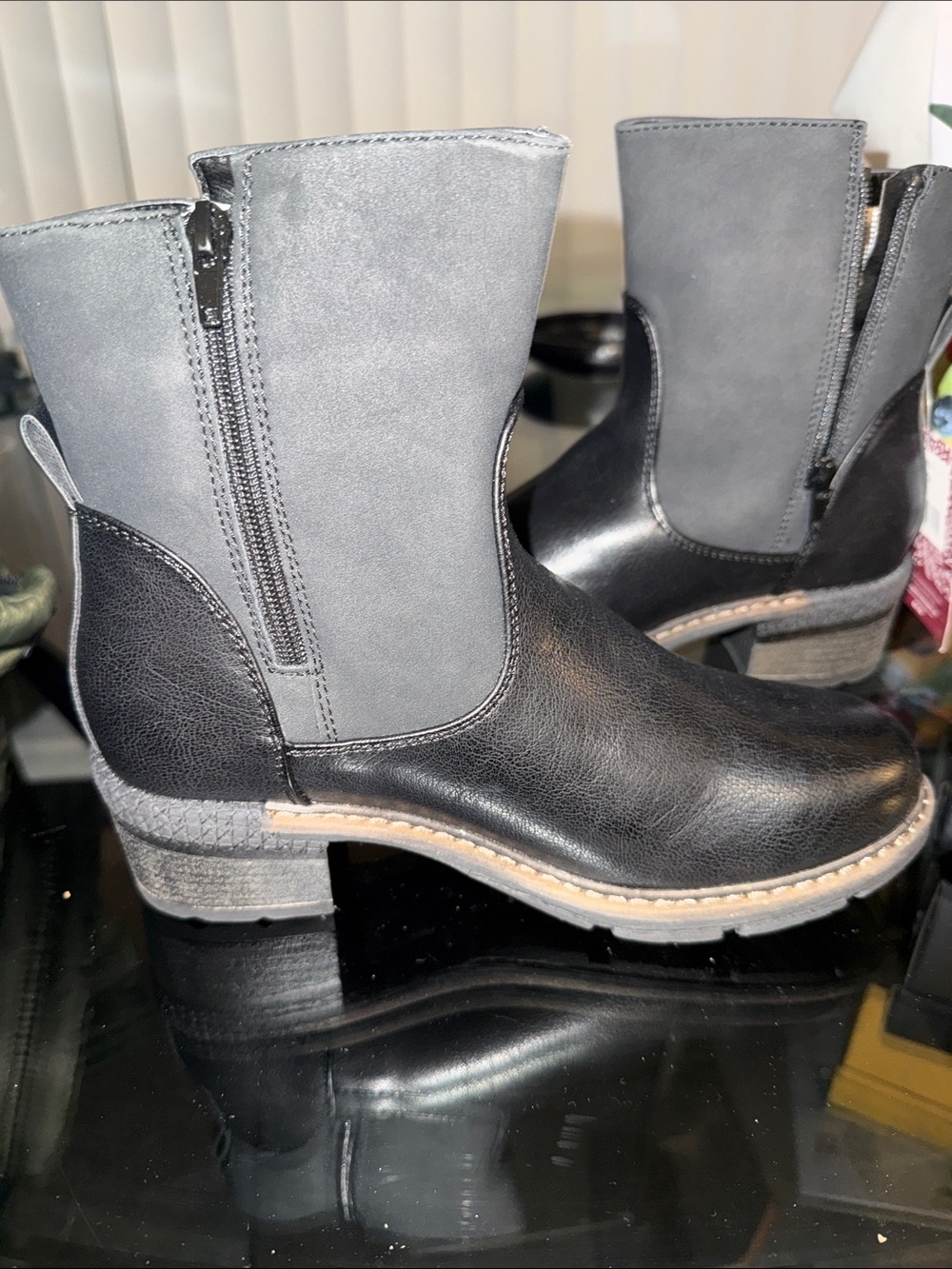 Muk Luks Black Slip-On Chelsea Boots - Picture 6 of 7